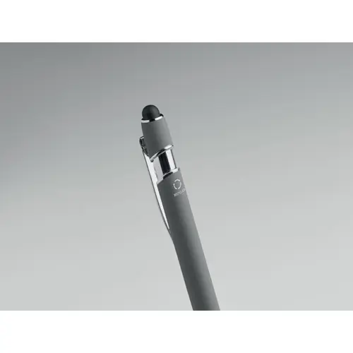 Penna a sfera touch in alluminio riciclato refill blu