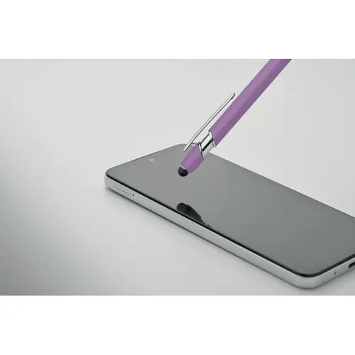 Penna a sfera touch in alluminio riciclato refill blu
