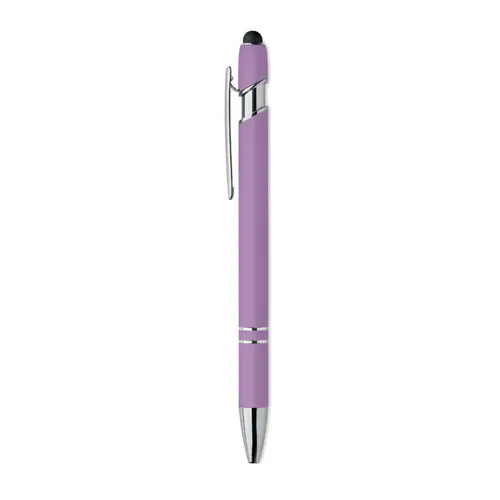 Penna a sfera touch in alluminio riciclato refill blu