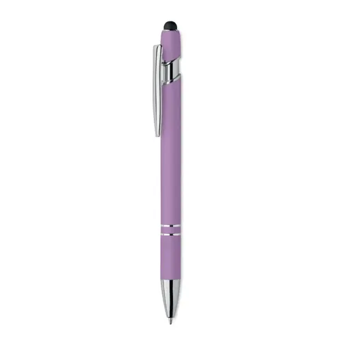 Penna a sfera touch in alluminio riciclato refill blu
