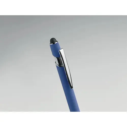 Penna a sfera touch in alluminio riciclato refill blu