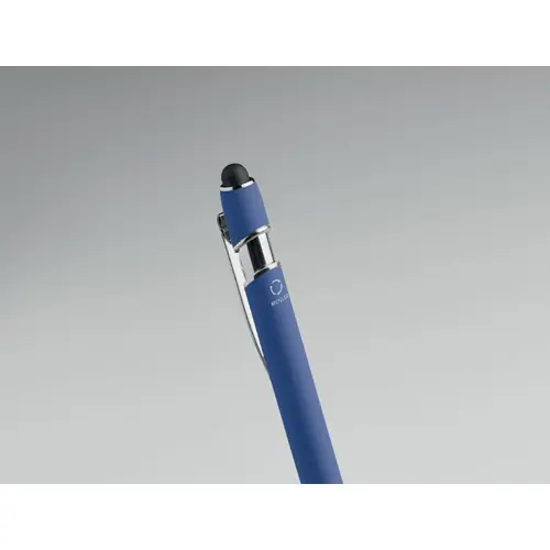 Penna a sfera touch in alluminio riciclato refill blu