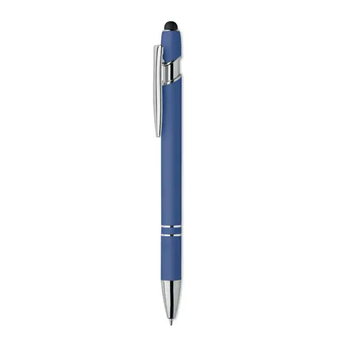 Penna a sfera touch in alluminio riciclato refill blu