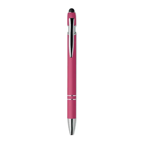 Penna a sfera touch in alluminio riciclato refill blu