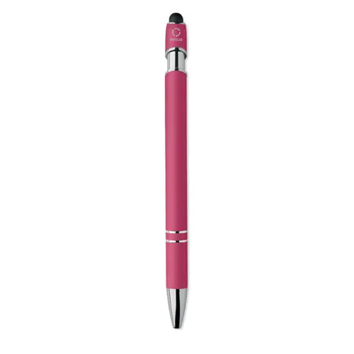 Penna a sfera touch in alluminio riciclato refill blu
