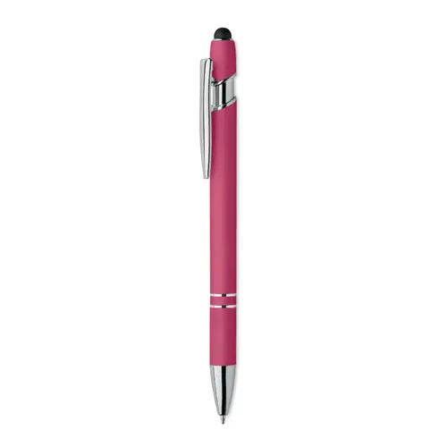 Penna a sfera touch in alluminio riciclato refill blu