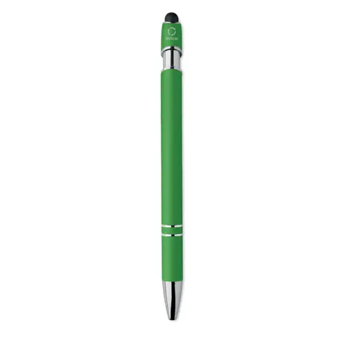 Penna a sfera touch in alluminio riciclato refill blu