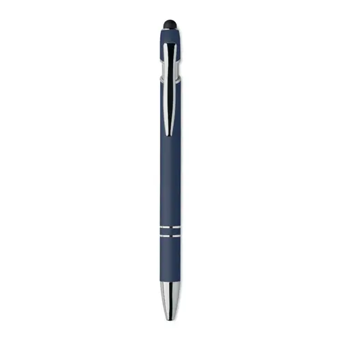 Penna a sfera touch in alluminio riciclato refill blu