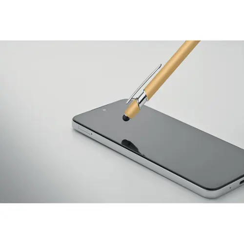 Penna a sfera touch in alluminio riciclato refill blu