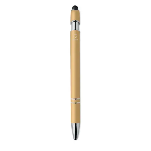 Penna a sfera touch in alluminio riciclato refill blu