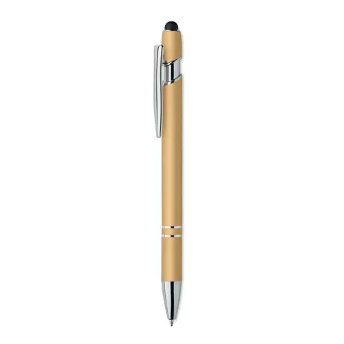 Penna a sfera touch in alluminio riciclato refill blu