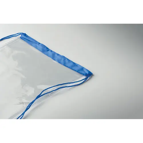 Sacca con chiusura a coulisse trasparente in EVA e PVC 36x40cm