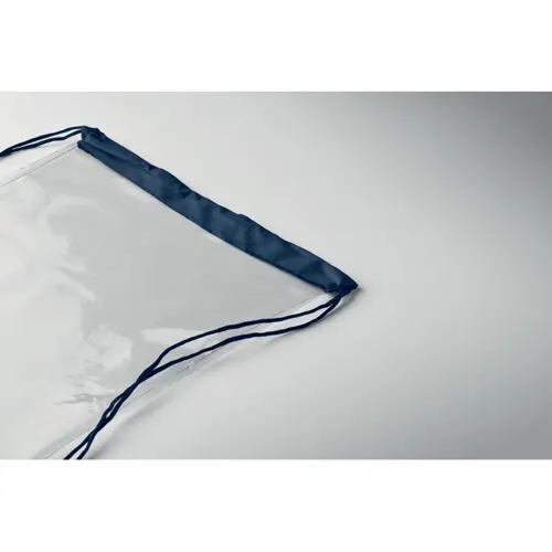 Sacca con chiusura a coulisse trasparente in EVA e PVC 36x40cm