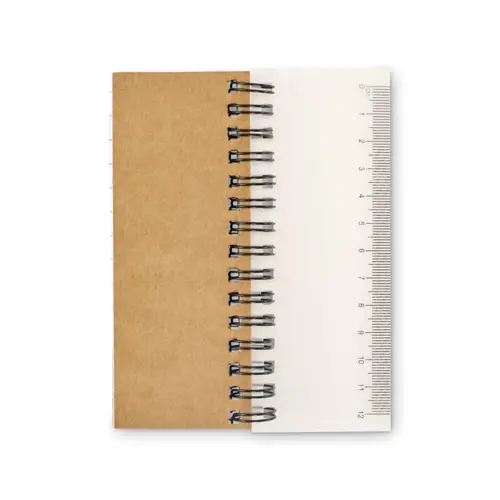 Memopad spiralato con note adesive e segnapagina in carta riciclata
