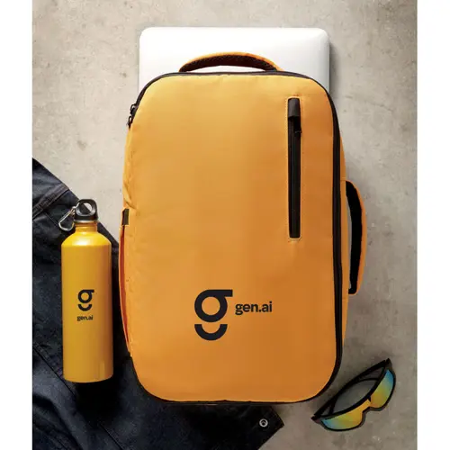 Zaino da viaggio estendibile e porta PC 15" in RPET