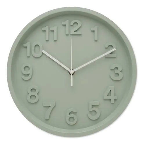 Orologio da parete in PP con lancette in alluminio e movimento silenzioso