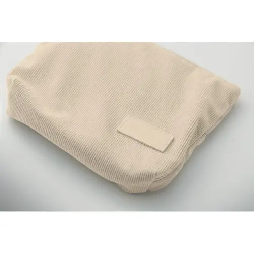 Beauty case in velluto a coste con fodera in poliestere da 220gr 21x15cm