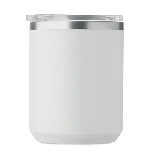 Tazza termica con coperchio e interno in acciaio inox riciclato e esterno in PP ricilato da 400 ml