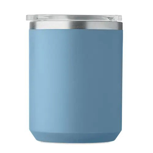 Tazza termica con coperchio e interno in acciaio inox riciclato e esterno in PP ricilato da 400 ml