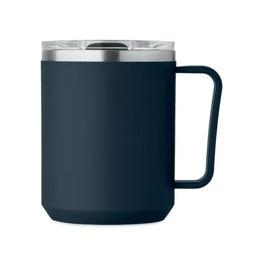 Tazza termica con coperchio e interno in acciaio inox riciclato e esterno in PP ricilato da 400 ml