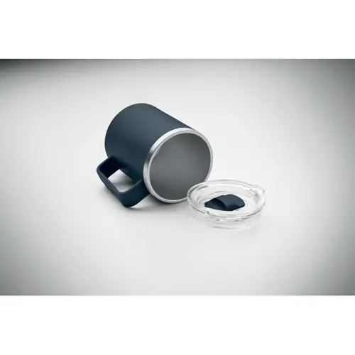 Tazza termica con coperchio e interno in acciaio inox riciclato e esterno in PP ricilato da 400 ml