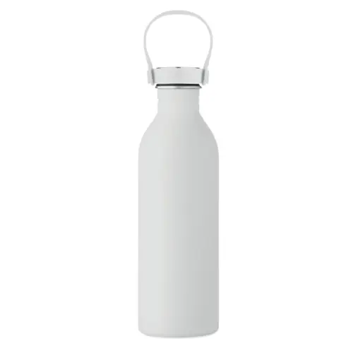 Borraccia in acciaio inox riciclato e finitura gomma con manico silicone 500ml