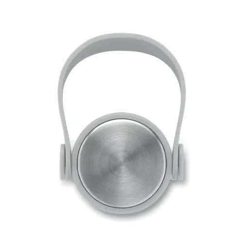 Borraccia in acciaio inox riciclato e finitura gomma con manico silicone 500ml