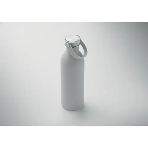 Borraccia in acciaio inox riciclato e finitura gomma con manico silicone 500ml