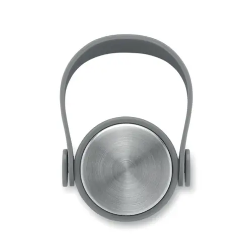 Borraccia in acciaio inox riciclato e finitura gomma con manico silicone 500ml