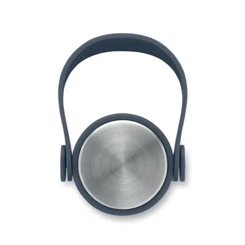 Borraccia in acciaio inox riciclato e finitura gomma con manico silicone 500ml