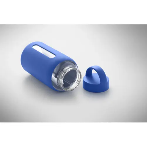 Borraccia in vetro con custodia in silicone e tappo con maniglia da 600ml
