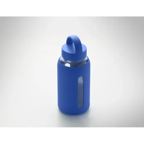 Borraccia in vetro con custodia in silicone e tappo con maniglia da 600ml