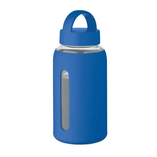 Borraccia in vetro con custodia in silicone e tappo con maniglia da 600ml