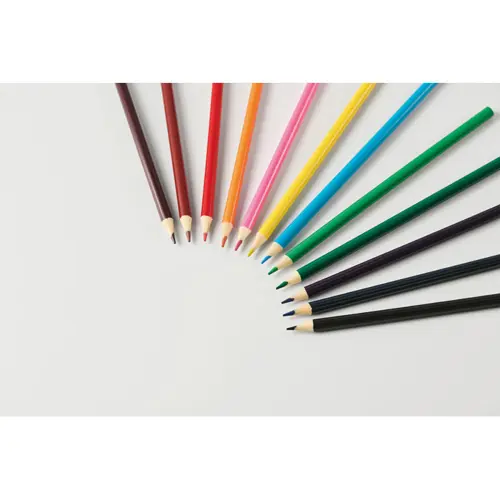 Set da disegno per bambini con 50 fogli di carta riciclata e 12 matite colorate in legno