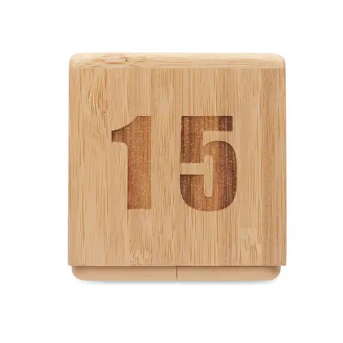 Timer in bambù con display 