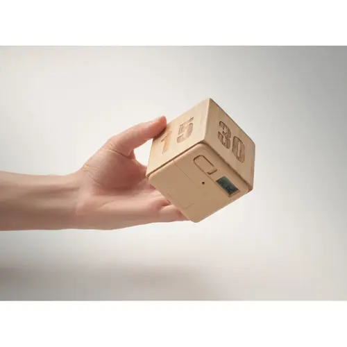 Timer in bambù con display 