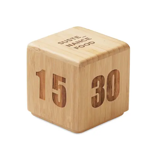 Timer in bambù con display 