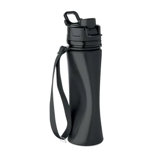 Borraccia in silicone pieghevole con coperchio a beccuccio da 500ml