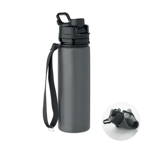 Borraccia in silicone pieghevole con coperchio a beccuccio da 500ml
