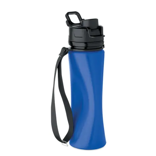Borraccia in silicone pieghevole con coperchio a beccuccio da 500ml
