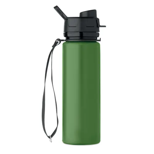 Borraccia in silicone pieghevole con coperchio a beccuccio da 500ml