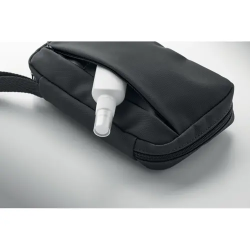 Beauty case in RPET con rivestimento in PU 220x40x130mm