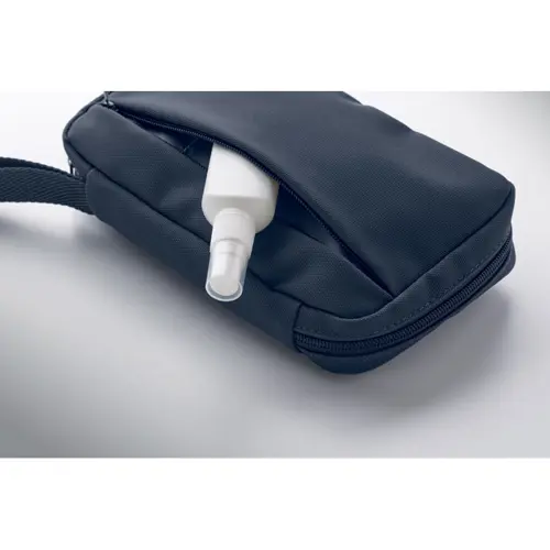 Beauty case in RPET con rivestimento in PU 220x40x130mm