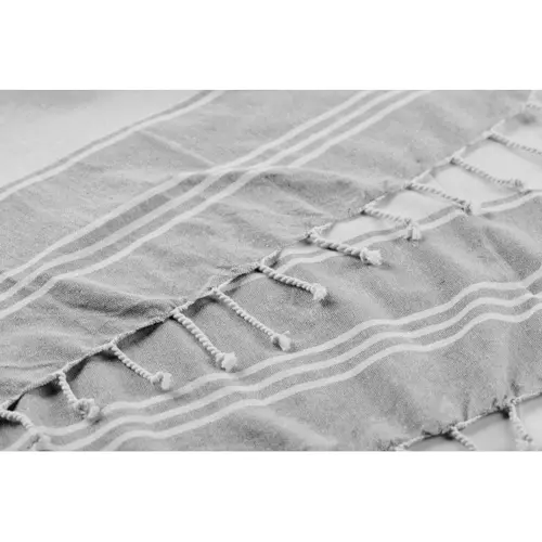 Borsa da spiaggia con telo hammam in cotone e poliestere da 180gr 50x14x38cm