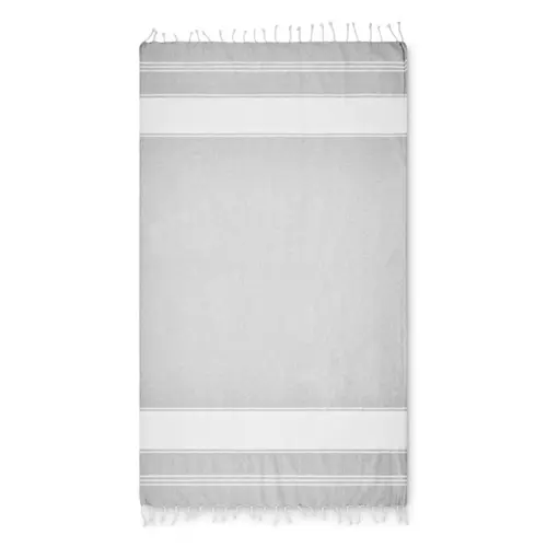 Borsa da spiaggia con telo hammam in cotone e poliestere da 180gr 50x14x38cm