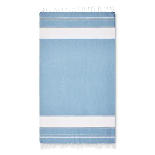 Borsa da spiaggia con telo hammam in cotone e poliestere da 180gr 50x14x38cm