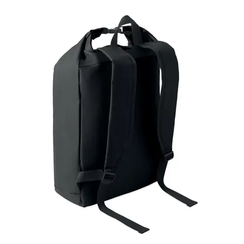 Zaino porta PC 15'' rolltop in poliestere 600D RPET spallacci regolabili