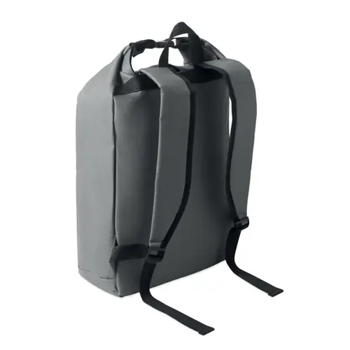 Zaino porta PC 15'' rolltop in poliestere 600D RPET spallacci regolabili