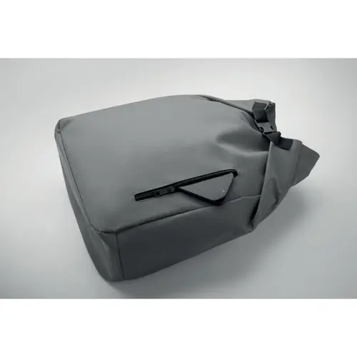 Zaino porta PC 15'' rolltop in poliestere 600D RPET spallacci regolabili