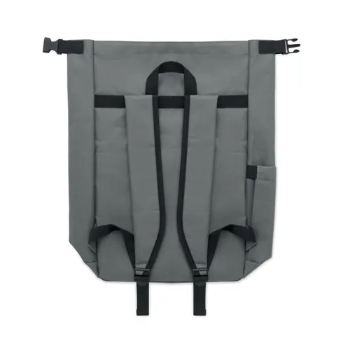 Zaino porta PC 15'' rolltop in poliestere 600D RPET spallacci regolabili
